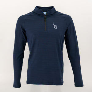 Sterling Solid - 1/4 Zip Pullover - Blue, S image