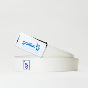 Weeburn White Leather Golf Belt image 0