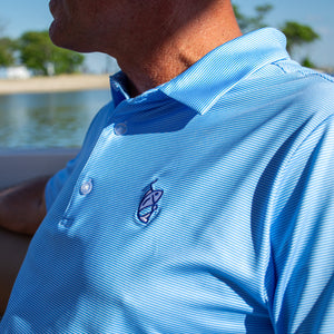 Cobia Striped Performace Polo image 6