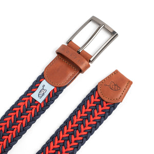 Fish Spine Belt - Navy/Red, S 28" image
